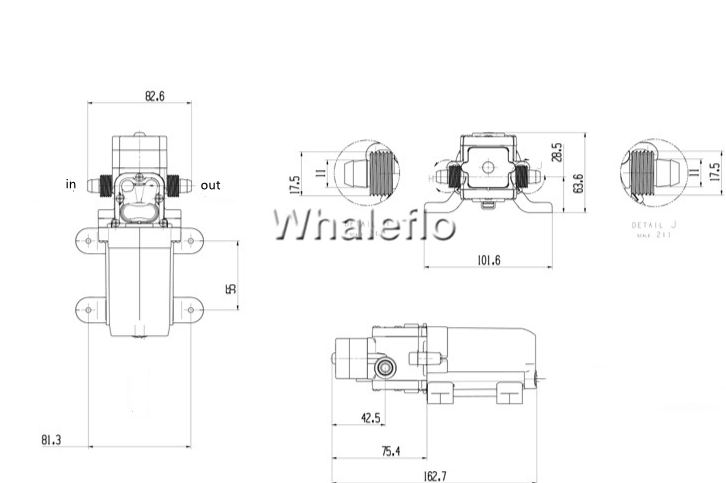 Pompa per uso alimentare whaleflo