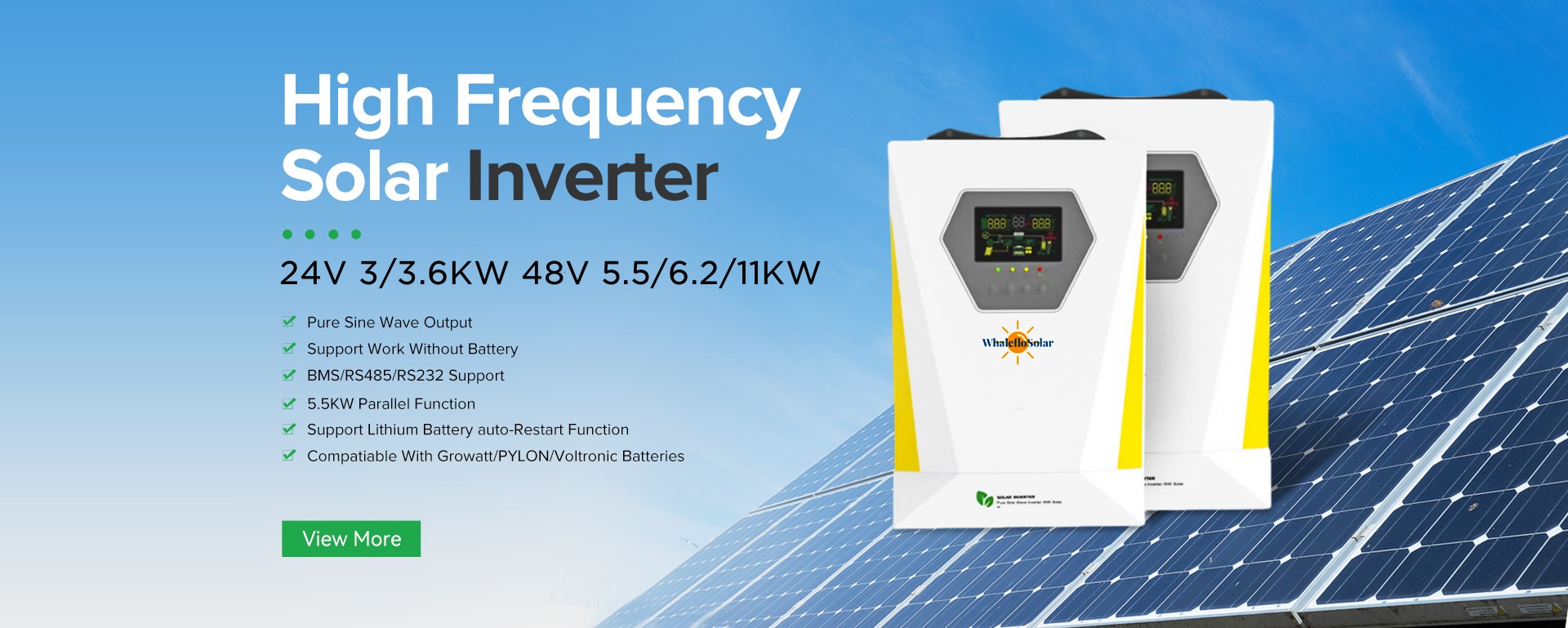 Whaleflo OEM High Frequency Inverter